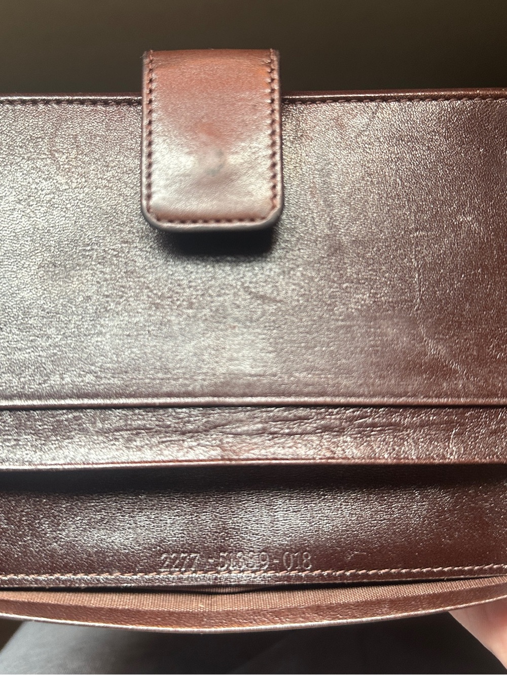Fendi Brown and Dark Brown FF Monogram Folded Wallet - Picture 7 of 7